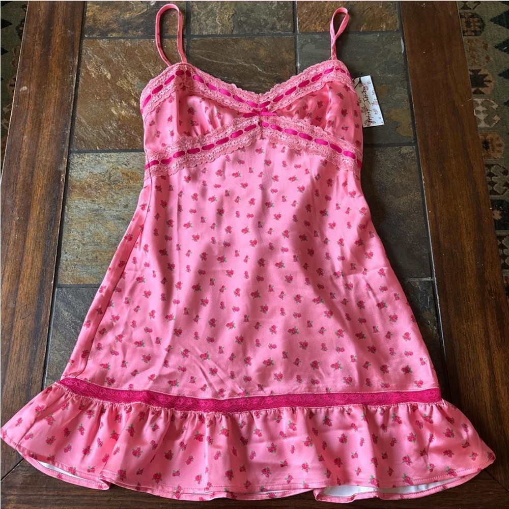 Pink Floral Women's Dress